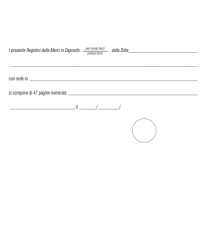 Registro merci in deposito - 31 x 24,5cm - 50 fogli - Edipro