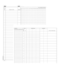 Registro presenze mensili - 48 pagine - 31 x 24,5 cm - DU131301200 - Data Ufficio