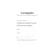 Registro prima nota Iva corrispettivi - 13/13 fogli autoricalcanti - 29,7 x 23cm - Edipro