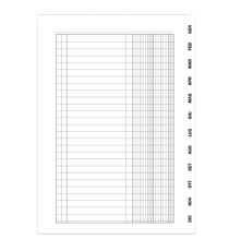 Registro scadenzario spiralato Gennaio/Dicembre - 10 pagine per mese - 24 x 17 cm - 2016N1363 - Data Ufficio