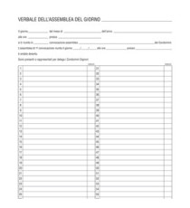 Registro verbali assemblea condominio - 31 x 24,5cm - 96 fogli - Edipro