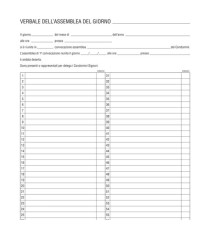 Registro verbali assemblea condominio - 31 x 24,5cm - 96 fogli - Edipro