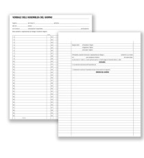 Registro verbali assemblee condominiali - 80 pagine - 31 x 24,5 cm - DU136400000 - Data Ufficio