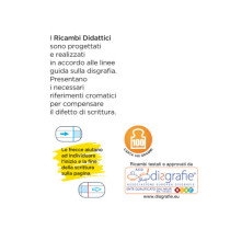 Ricambi didattici forati - A4 - 1 rigo c/margine - 100 gr - Blasetti - conf. 40 pezzi