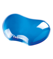 Poggiapolsi in gel - blu trasparente - Fellowes