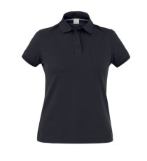 Polo Susan - da donna - manica corta - taglia L - nero - Giblor's