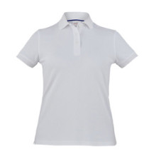 Polo Susan - da donna - manica corta - taglia M - bianco - Giblor's