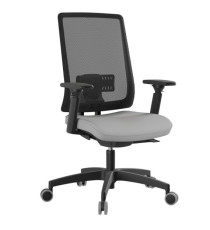 Poltrona semidirezionale X-Pro - c/ braccioli - grigio - Unisit