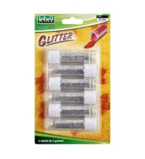 Porporina glitter - 2gr - argento - Lebez - conf. 6 tubi