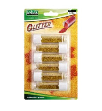 Porporina glitter - 2gr - oro - Lebez - conf. 6 tubi