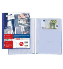 Porta scontrini e banconote Asso PS - 21 x 29.7 cm - blu - Sei Rota