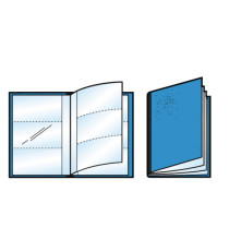 Porta scontrini e banconote Asso PS - 21 x 29.7 cm - blu - Sei Rota