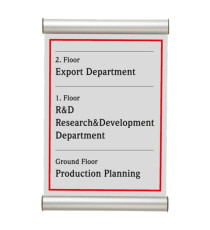 Porta targa appendibile Door Sign - A4 - 21 x 30 cm - Tecnostyl