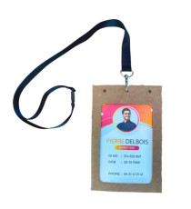 Portabadge A6 - in cartoncino plastificato - laser/inkjet - 105 x 148 mm - Avery - Conf. 50 pezzi