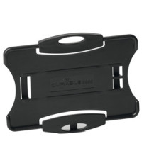 Portabadge Eco - per 1 tessera - 54 x 87 mm - nero - Durable - conf. 10 pezzi