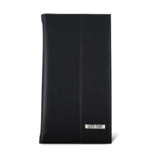 Portabiglietti da visita Professional - similpelle - nero - 12,5x23,5 cm - City Time