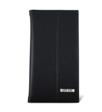 Portabiglietti da visita Professional - similpelle - nero - 12,5x23,5 cm - City Time