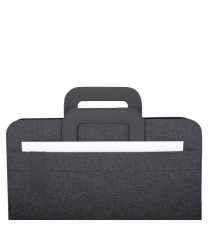 Portablocco Flap - con manici - tessuto - nero - A4 - City Time