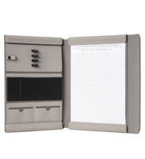Portablocco Meet - con alette magnetiche - 31 x 25 x 1,4 cm - grigio - In Tempo