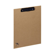 Portablocco Pure - A4 - in cartone - carta kraft - con molla fermafogli - Pagna