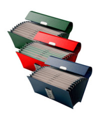 Portacambiali a soffietto - 12 tasche Gen/Dic - 28x13 cm - colori assortiti - Fraschini