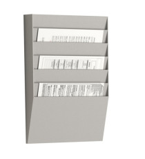 Portadepliant wall organizers - a 6 tasche A4 orizzontali - 31,1 x 7,9 x 50,2 cm - Paperflow