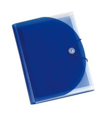 Portadocumenti a soffietto Plastidea -13 tasche - A4 - PP - blu - Iternet
