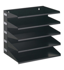 Portadocumenti Sorter Rack - 33 x 36 x 25 cm - 5 scomparti - nero - Durable