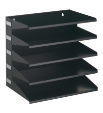 Portadocumenti Sorter Rack - 33 x 36 x 25 cm - 5 scomparti - nero - Durable