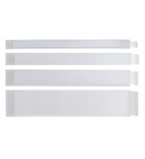 Portaetichette adesivo Ies L40 - 40 x 300 mm - grigio - Sei Rota - conf. 10 pezzi