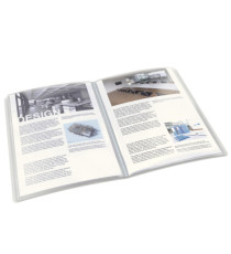 Portalistini personalizzabile - 22x30 cm - 80 buste antiriflesso - trasparente - Esselte