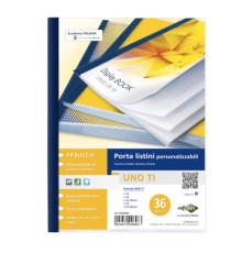 Portalistini personalizzabile Uno TI - 22 x 30 cm - 36 buste - blu - Sei Rota