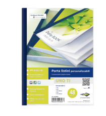 Portalistini personalizzabile Uno TI - 22 x 30 cm - 48 buste - blu - Sei Rota