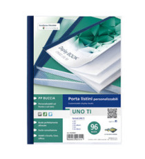 Portalistini personalizzabile Uno TI - 22 x 30 cm - 96 buste - blu - Sei Rota