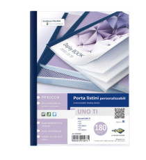 Portalistini personalizzabile Uno TI - 22x30 cm - 180 buste - blu - Sei Rota