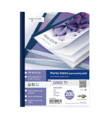 Portalistini personalizzabile Uno TI - 22x30 cm - 200 buste - blu - Sei Rota