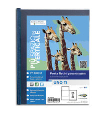Portalistini personalizzabile Uno TI - 25x35 cm - 24 buste - blu - Sei Rota