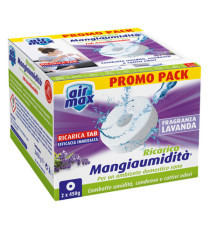 Ricarica tab Mangiaumidità - lavanda - 2 x 450 gr - Air Max - conf. 2 pezzi