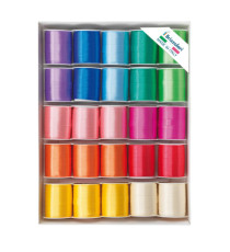 Rocche di nastro liscio 6800 -10 mm x 10 mt - colori primaverili assortiti - Brizzolari - conf. 25 pezzi