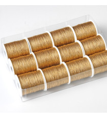 Rocchette cordonetto - 2 capi - 20 mt - oro - Brizzolari - conf. 12 pezzi