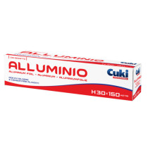 Roll alluminio - astuccio con seghetto - H 30 cm x150 mt - Cuki Professional