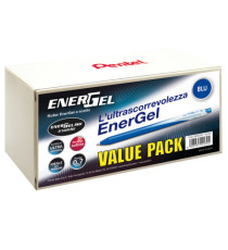 Roller a scatto Energel Slim - punta 0,7 mm - blu - Pentel - value pack 20+4 pezzi