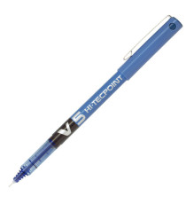 Roller Hi Tecpoint V5 con cappuccio - punta 0,5mm - blu  - Pilot - conf. 16 + 4 pezzi
