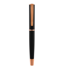Roller Linea Impressa - punta M - nero/rosegold - Monteverde