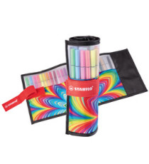 Rollerset arty line Pen 68 - punta in fibra - colori assortiti - Stabilo - conf. 25 pezzi