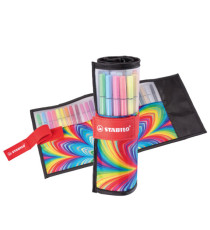 Rollerset arty line Pen 68 - punta in fibra - colori assortiti - Stabilo - conf. 25 pezzi