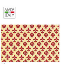 Rotolo Cartarivesto Rex Taco - lavabile - adesivo - 49 x 300 cm - giglio rosso - Rex Sadoch