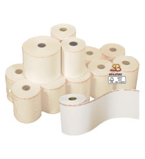 Rotolo per bilancia - 57 mm x 38 m - 112 gr - diametro esterno 82 mm - anima 25 mm - carta termica adesiva BPA free - Sa