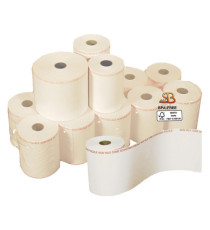 Rotolo per bilancia - 62,5 mm x 38 m - 112 gr - diametro esterno 82 mm - anima 25 mm - carta termica adesiva BPA free -
