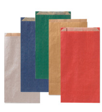 Sacchetti a soffietto - 12 x 22+4 cm - colori scuri assortiti - Rex Sadoch - conf. 100 pezzi